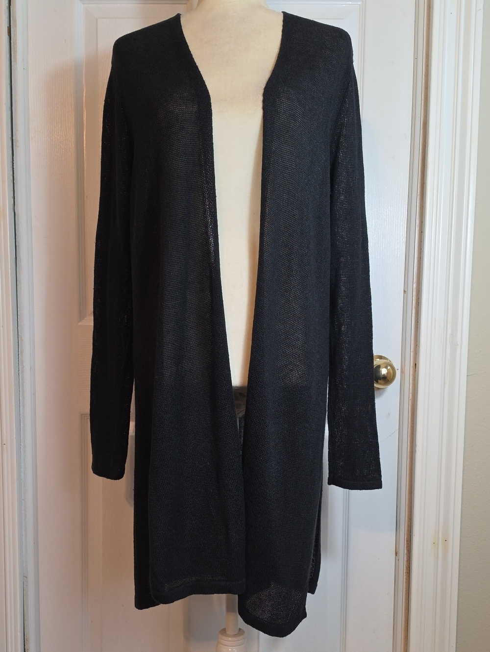 J.Jill Linen Blend Longline Cardigan